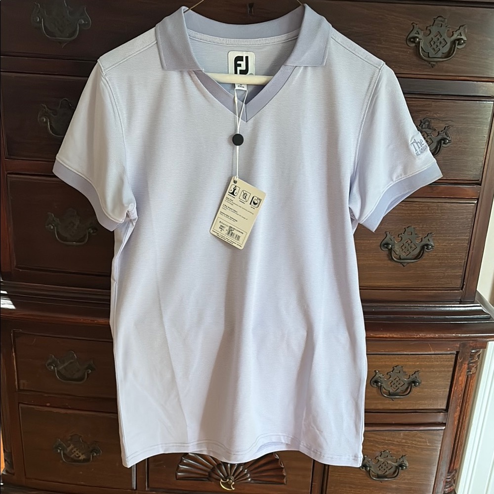 FootJoy Lavender V-Neck Polo